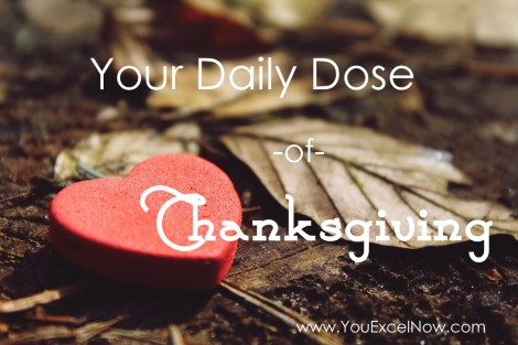 daily dose of thanksgiving