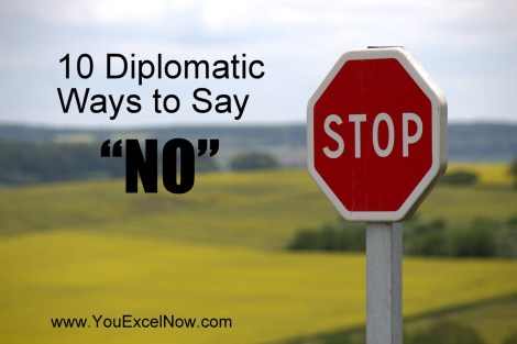 diplomatic and creative ways to say no