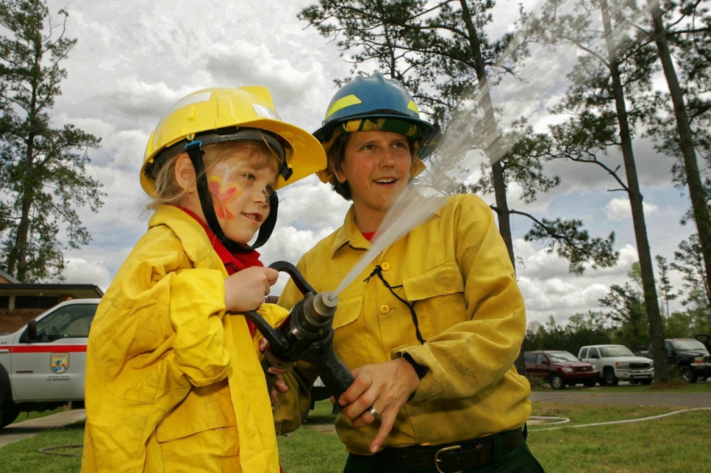 Child fire fighters